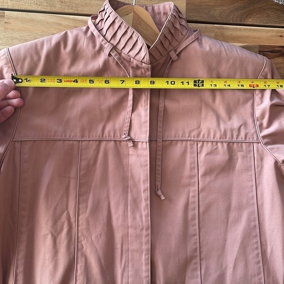 Vintage Joan Creation Blush Pink Trench Coat size 14 - Picture 11 of 11